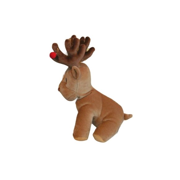New Enesco Precious Moments Tender Tails Reindeer Plush Bean Bag 7" Lgth Stuffed - Picture 3 of 10